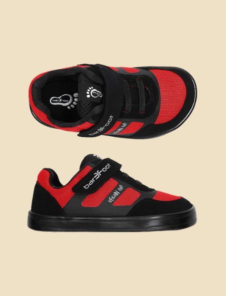 Sneakers Bar3foot Cross Vegan Rojo - Quokka Barefoot