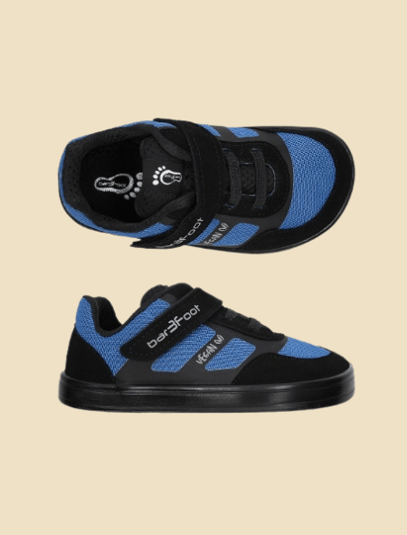 Sneakers Bar3foot Cross Vegan Azul - Quokka Barefoot