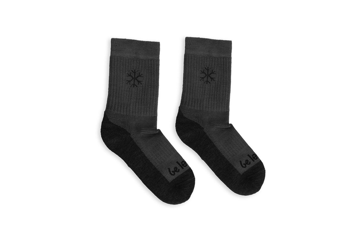 Calcetines Barefoot de niños Be Lenka Kids - Crew - Merino Wool - Grey - Quokka Barefoot