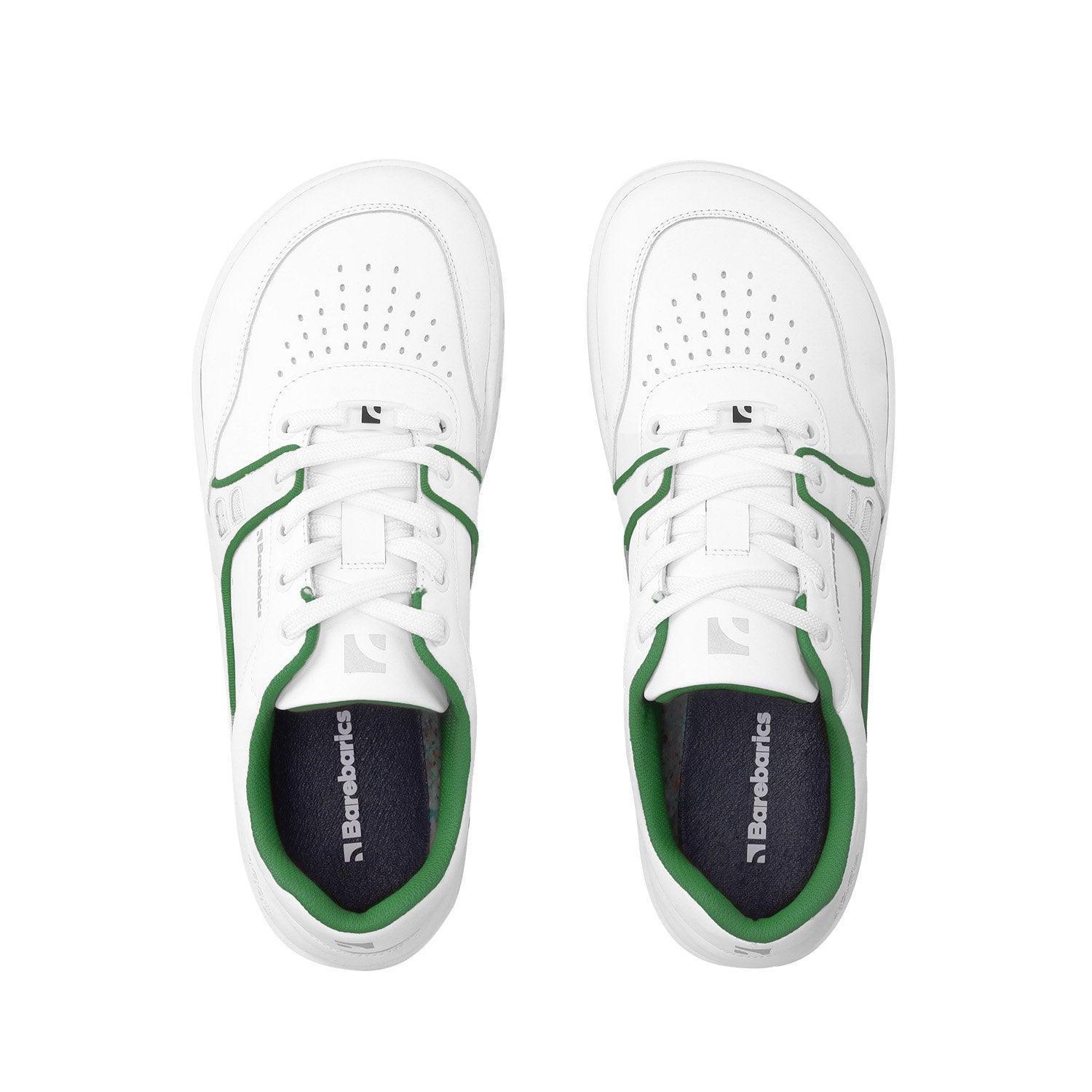 Barefoot Sneakers Barebarics Arise - White & Green - Quokka Barefoot