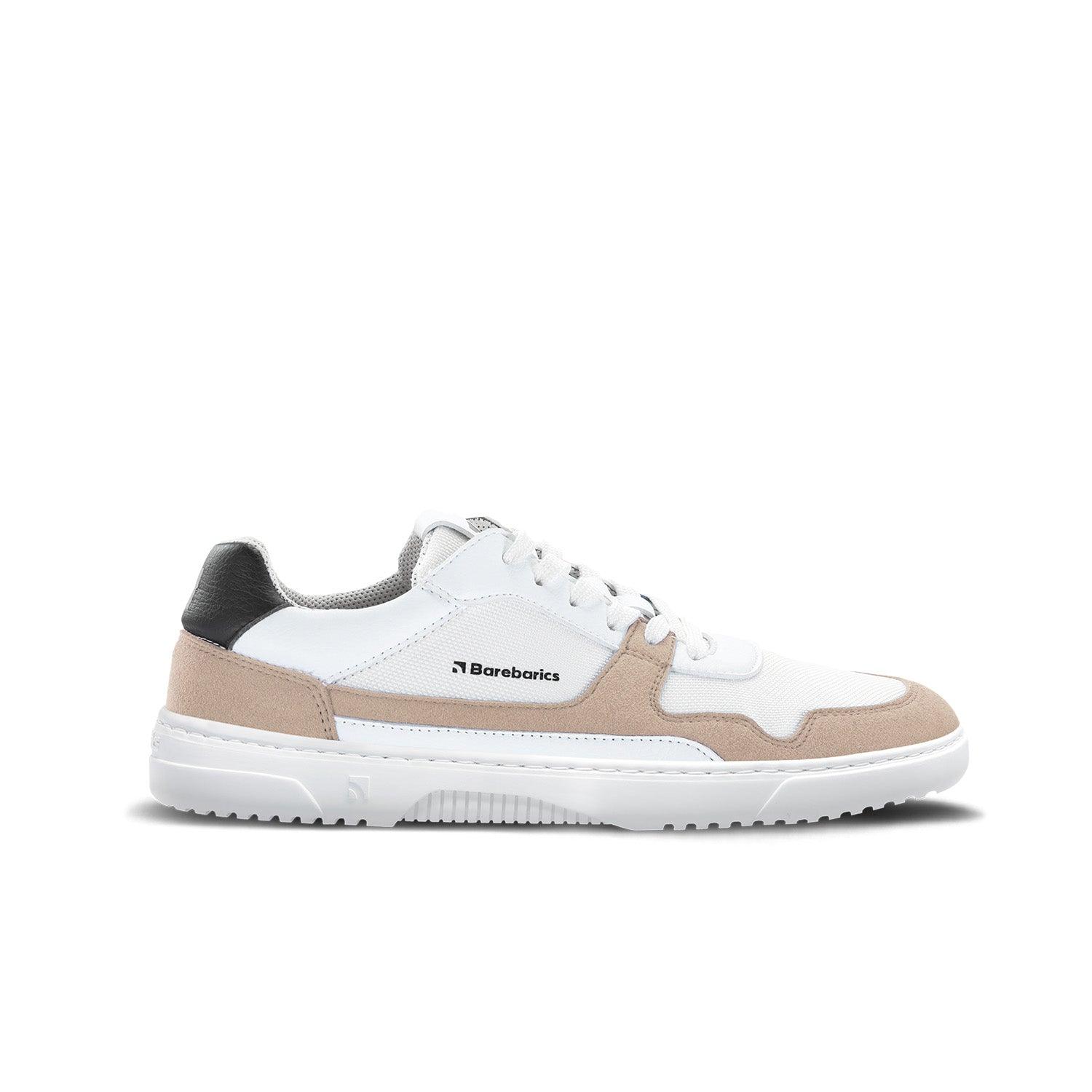 Barefoot Sneakers Barebarics - Zing - Blanco y Beige - Quokka Barefoot