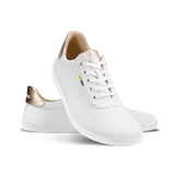 Zapatos barefoot Be Lenka Royale - Blanco y Dorado - Quokka Barefoot