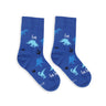 Calcetines Barefoot de niños Be Lenka Kids - Crew - Dino - Royal Blue - Quokka Barefoot