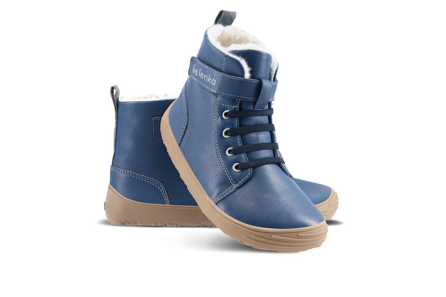 Botas para niño barefoot Be Lenka Winter Kids - Azul - Quokka Barefoot