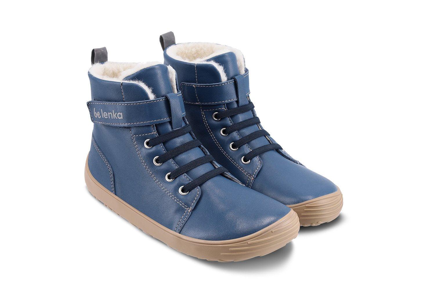 Botas para niño barefoot Be Lenka Winter Kids - Azul - Quokka Barefoot