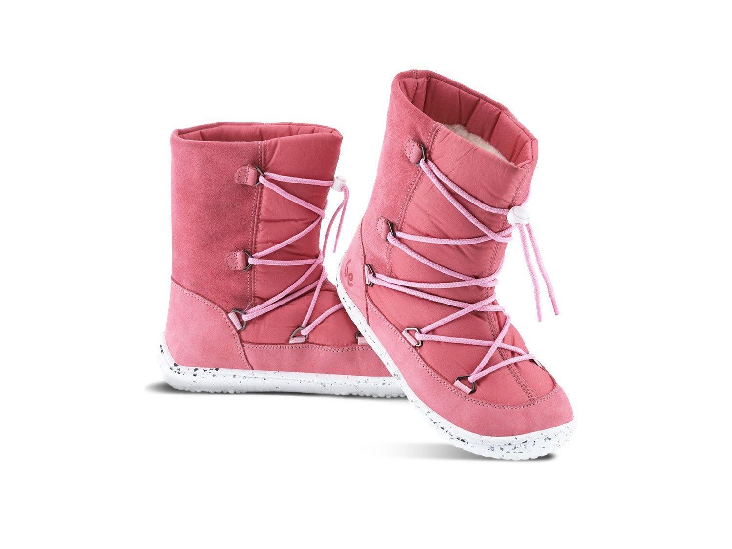 Botas para niño barefoot Be Lenka Snowfox Kids 2.0 - Rosa - Quokka Barefoot