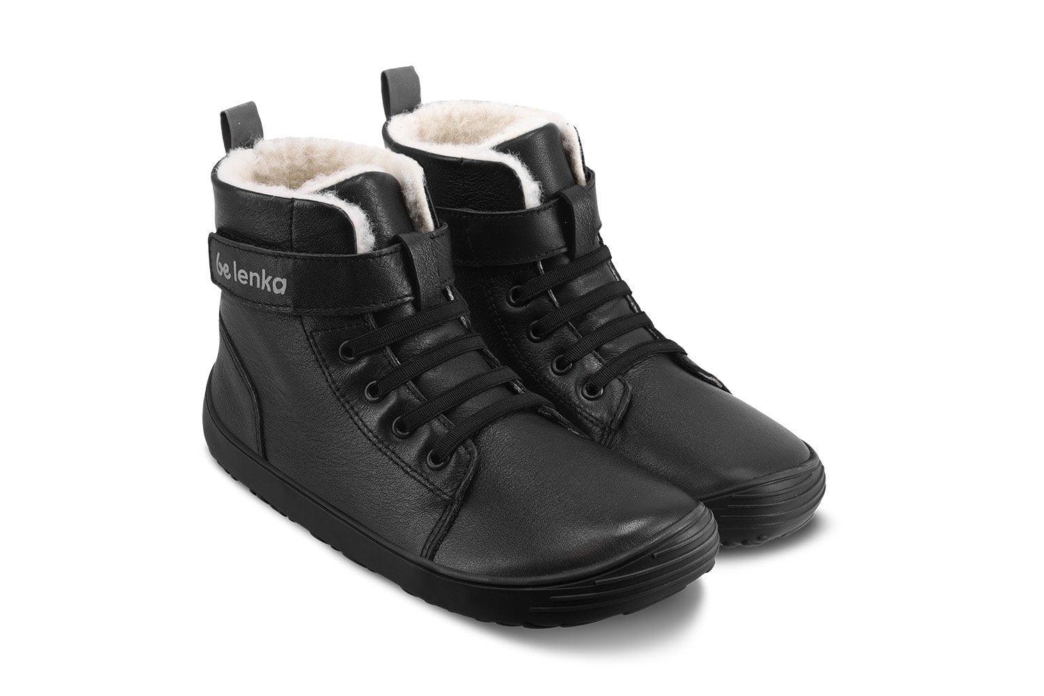 Botas para niño barefoot Be Lenka Winter Kids - Negro - Quokka Barefoot