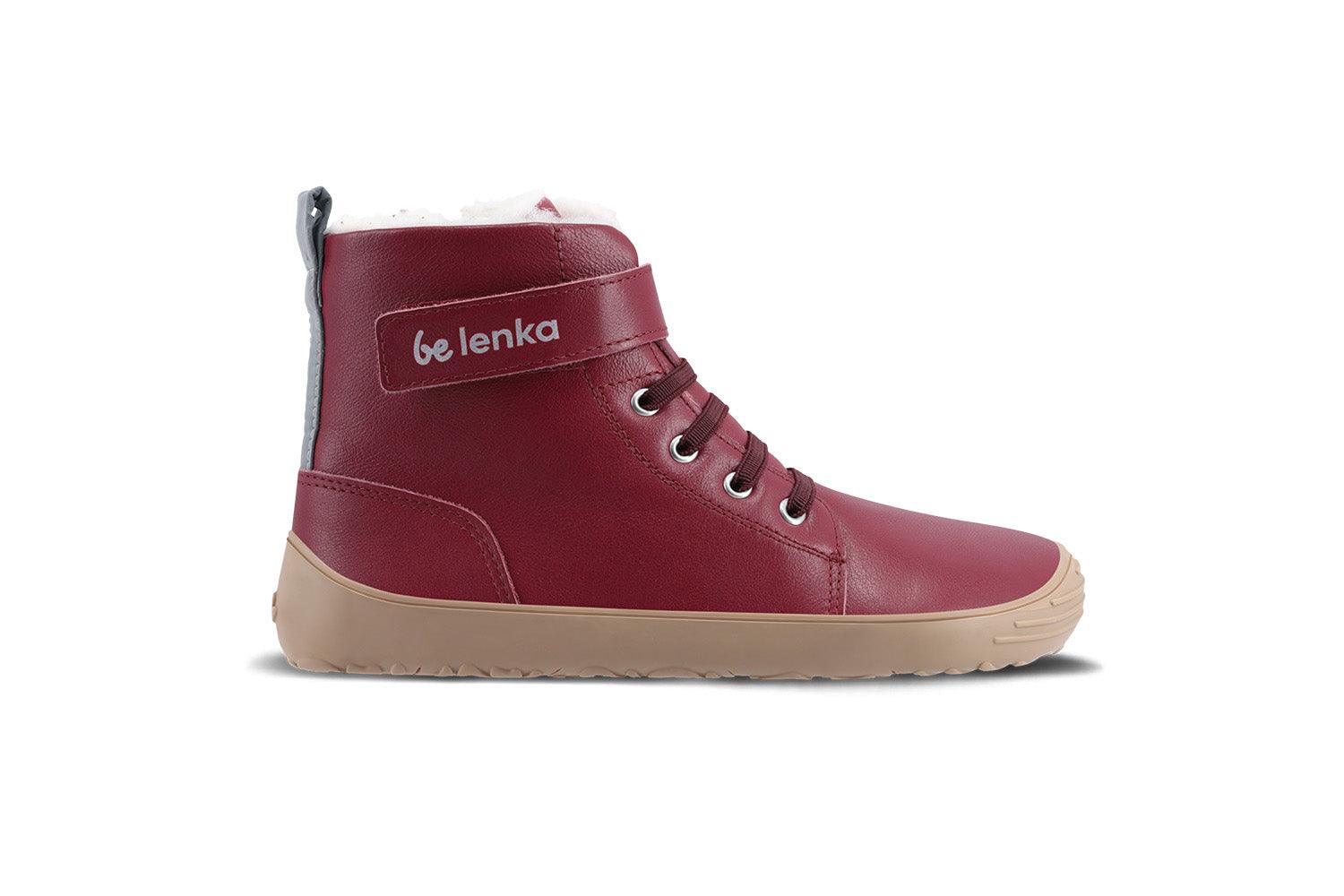 Botas para niño barefoot Be Lenka Winter Kids - Rojo - Quokka Barefoot