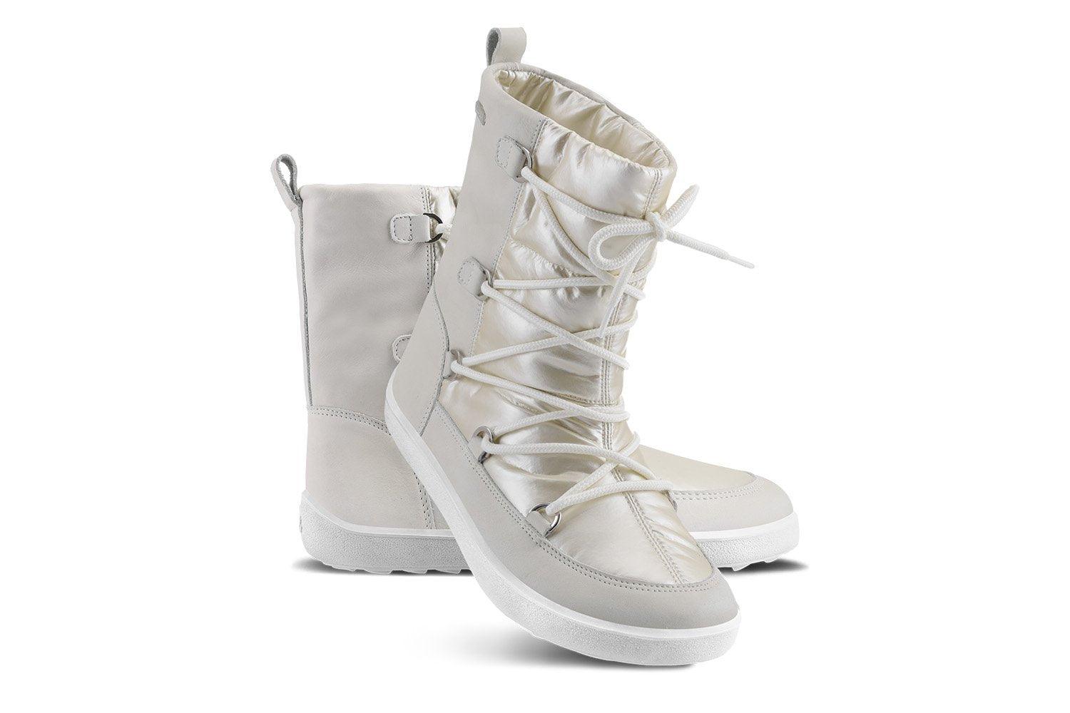 Botas de nieve barefoot Be Lenka Snowfox Woman - Pearl White - Quokka Barefoot